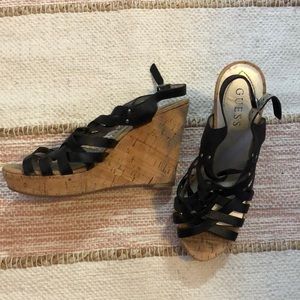 Guess Cork Wedges